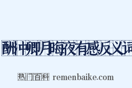 酬冲卿月晦夜有感反义词是什么意思的图片